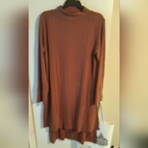 Roamans Brown Long Sleeve Ribbed Shirt Dress. FIVE ITEM BUNDLE AND SAVE DEAL NOW